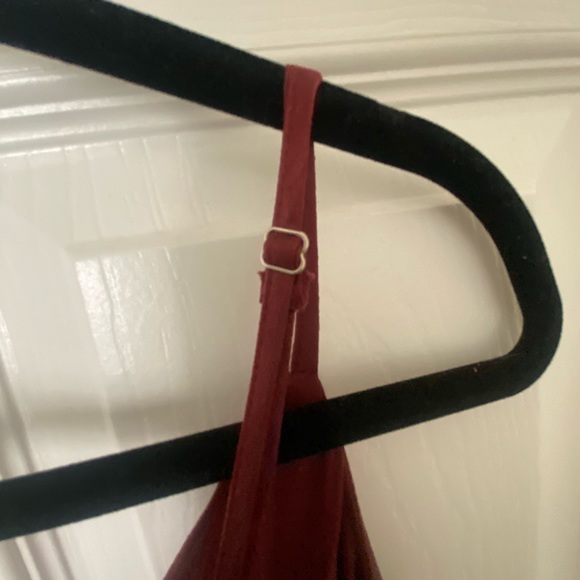 Lulu’s Constantine Burgundy Satin Maxi - Picture 7 of 12
